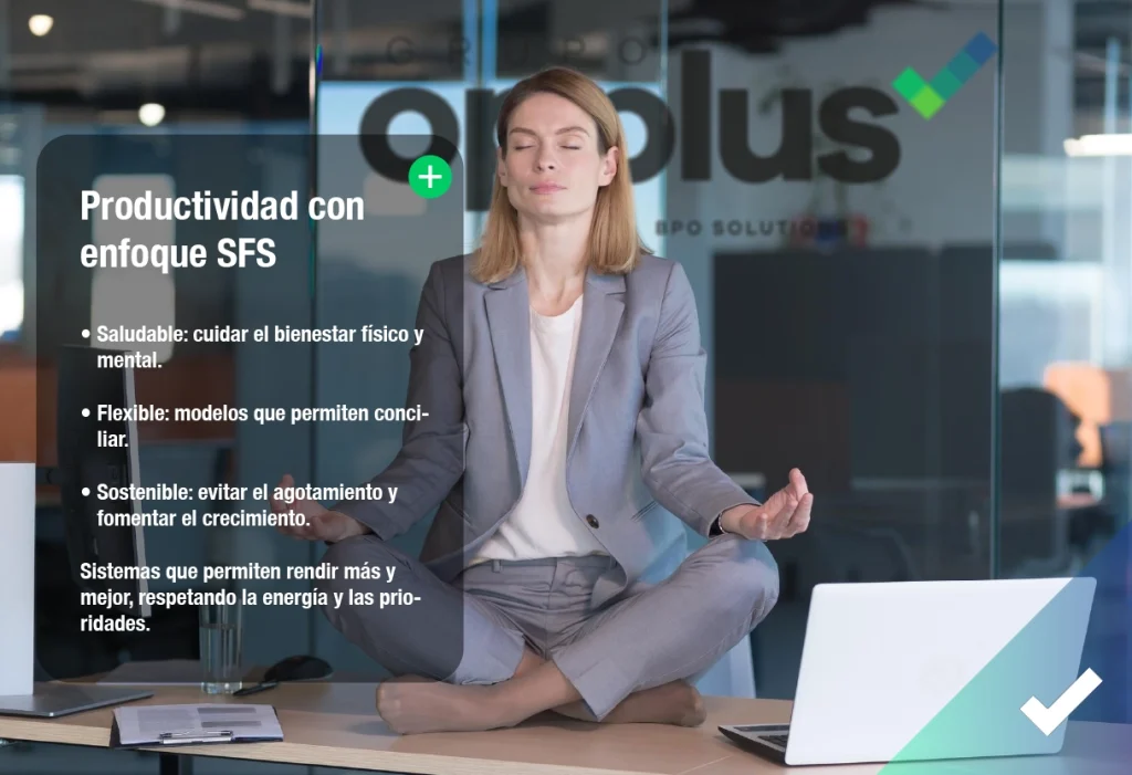 Modelo Sfs de OPPLUS saludable, flexible y sostenible