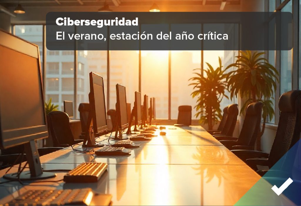 Oficina vacía ante la época de vacaciones, que es cuando más amenazas de ciberseguridad aparecen