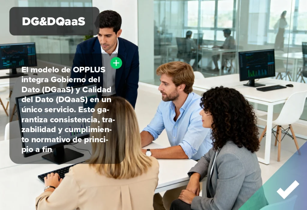 Imagen representativa del equipo de expertos de OPPLUS operando modelos DataOps.